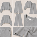 Heather Grey Cotton Lounge Set